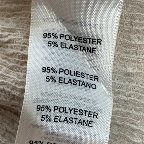 Aveology Cute‎ Ruffled Blouse 22/24 Beige Textured Knit Top - Picture 6 of 12